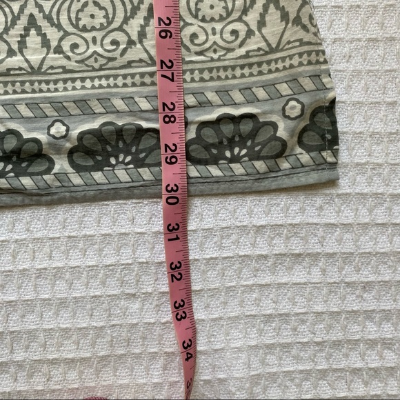 Calypso St. Barth Gray and White Swim Coverup Gently warn - Picture 10 of 10